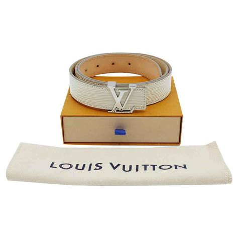 louis vuitton belt cream